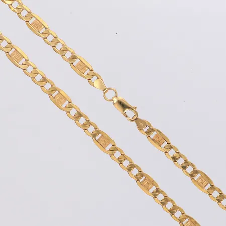 Kedja längd 56cm, bredd 5,5mm, 18K  Vikt: 13,1 g