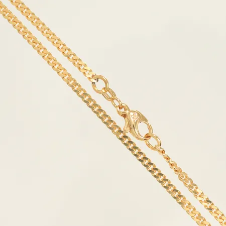 Halskedja Pansar längd 46cm bredd 3mm, 18K 12,4g 