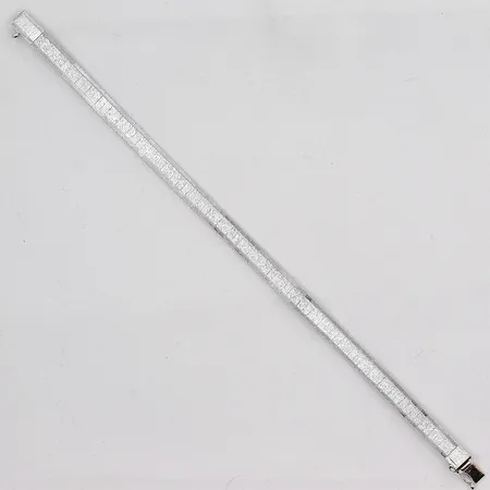 Armband längd 19cm bredd 6mm silver 835/1000 Vikt: 12,7 g