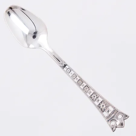 Tolv kaffeskedar GAB år 2001 längd: ca 10,5cm etui silver 830/1000 Vikt: 145,5 g
