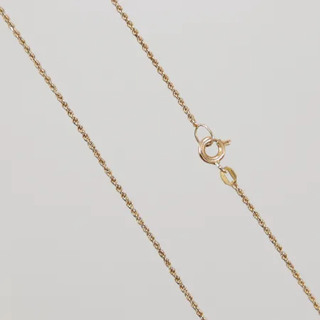 Kedja Cordell 49cm bredd 1,3mm, ojämnheter, skadade länkar, 18K,  Vikt: 3,9 g