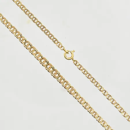 Collier Bismarck doserad bredd 3-6 mm, längd 45 cm, 18K. Vikt: 9,3 g