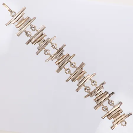 Armband Nordisk Kokusai, Sundbyberg, år 1975, längd 19cm, bredd 30mm, 925/1000 silver Vikt: 62 g
