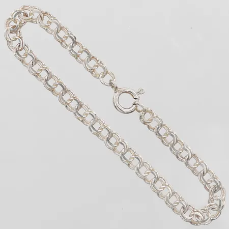 Armband Bismarck längd 18cm, bredd 5mm, silver 835/1000 Vikt: 6 g