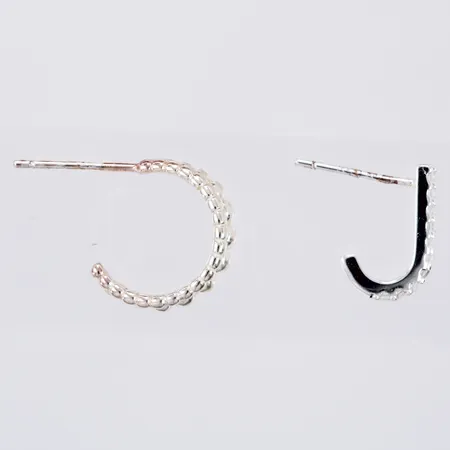 Udda örhängen Glitter Ab stenar saknar stoppers silver 925/1000 Vikt: 1,2 g