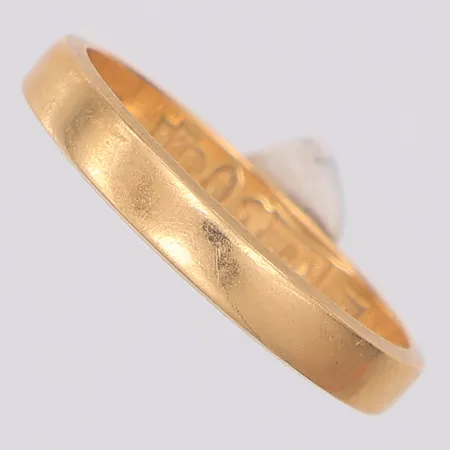 Ring stl:16¼, gravyr, 18K Vikt: 2,3 g