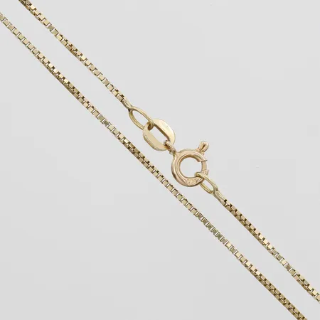 Kedja Venezia längd 41cm, bredd 1mm, Italien, 14K  Vikt: 2 g