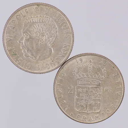 2 Silvermynt Sverige 400/1000 Vikt: 28 g