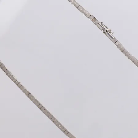 Collier längd 38cm, bredd 3,6mm, silver 925/1000  Vikt: 13,6 g