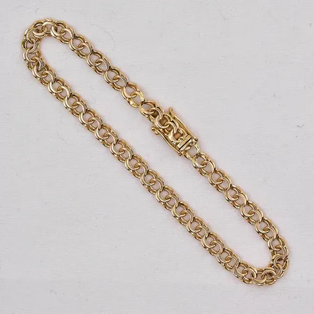 Armband Bismarck längd 18cm bredd 4,7mm 18K Vikt: 7,1 g