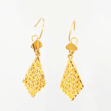 Ett par örhängen 45x12mm, 21K Vikt: 5,5 g