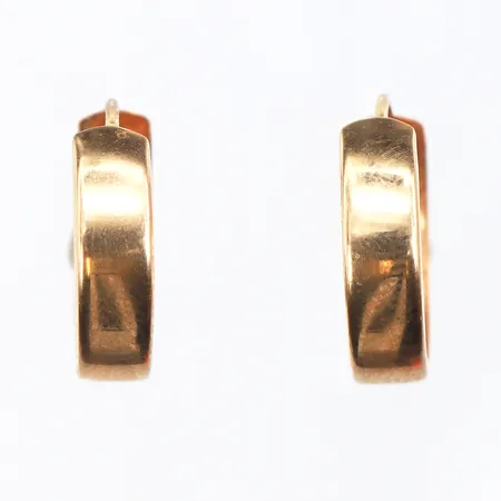 Örhängen paret,diameter ca 15.3 mm,18k. Vikt: 1 g