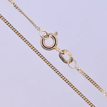 Kedja Pansar Guldfynd längd 36 cm, bredd 1 mm 18K.  Vikt: 1,5 g