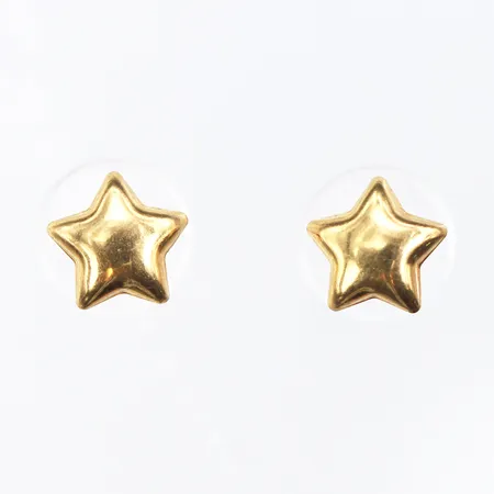 Örhänge paret,diameter ca 9 mm,18k. Vikt: 1,3 g