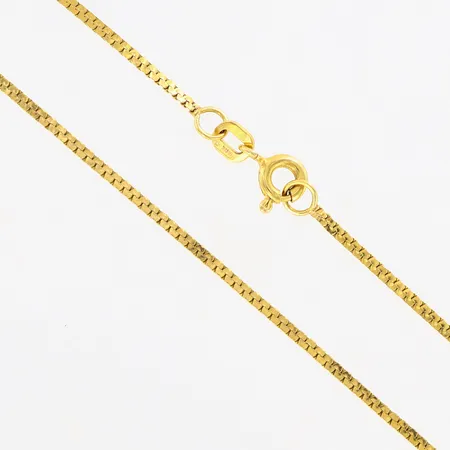 Kedja manglad 78cm, bredd:1,5mm 14K Vikt: 0 g