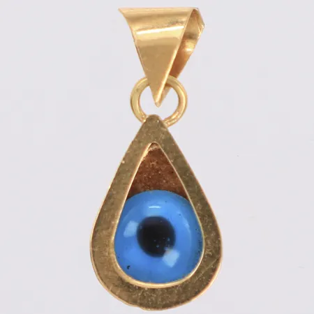 Hänge öga längd 16mm 14K Vikt: 0,6 g