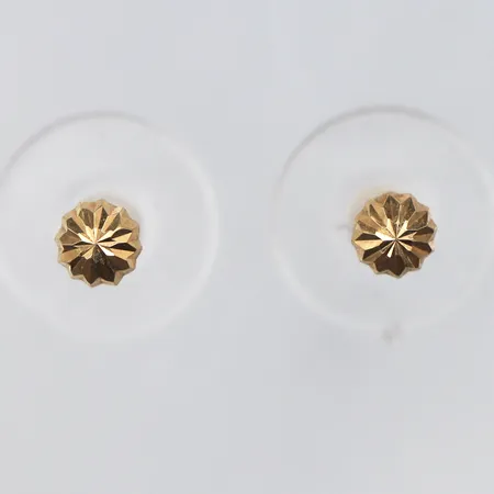 Örhängen paret,diameter ca 3.6 mm,18k. Vikt: 0,4 g