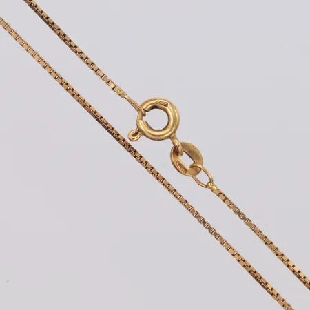 Kedja Venezia längd 42,5cm bredd 0,7mm 18K Vikt: 2,5 g