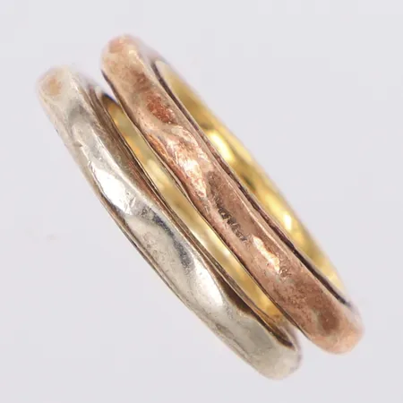 2 Ringar Björg, Kiss me/Love me, stl:18¼, 925/1000 silver Vikt: 15,5 g