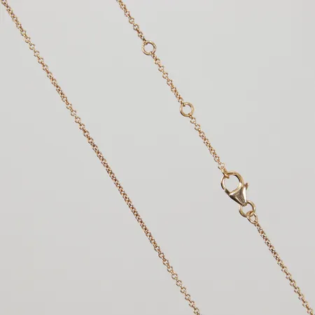 Kedja Ankar justerbar längd 42-45cm, bredd 1,4mm, GHA, förgylld silver 925/1000 Vikt: 1,8 g