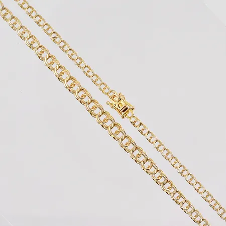 Collier Bismarck längd 42cm doserad bredd 3-5mm 18K Vikt: 7,8 g