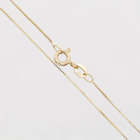 Kedja Venezia längd 42,5cm, bredd 1mm, 18K guld Vikt: 1,1 g