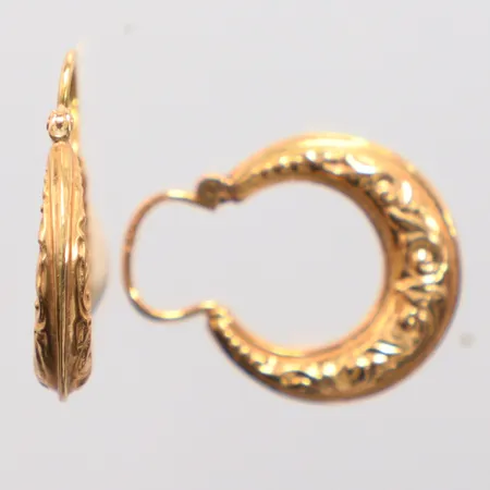Ett par örhängen Creoler, Ø17,3mm, 18K Vikt: 1,5 g