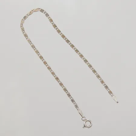 Armband 19cm, bredd 2mm, GFAB, 925/1000 silver  Vikt: 2 g