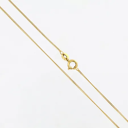 Kedja Pansar längd 47cm bredd 1mm 18K. Vikt: 1,9 g