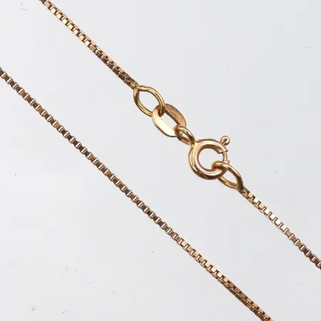 Collier Venezia,längd ca 41 cm,bredd 0.8 mm,18k. Vikt: 2,4 g