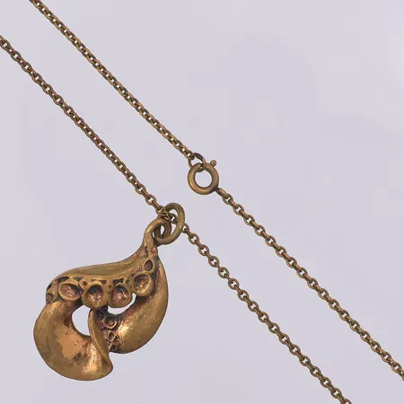 Bronscollier Hannu Ikonen Lava 62cm, hänge 39 x 24mm