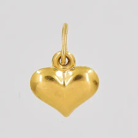 Hänge hjärta längd 10mm inklusive ögla bredd 7,4mm 18K Vikt: 0,2 g