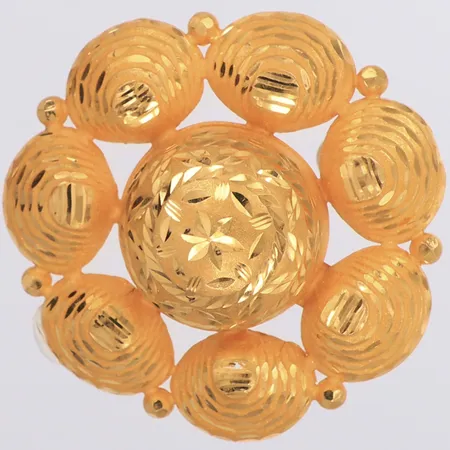 Ett örhänge Ø56,5mm, 21K Vikt: 13,2 g