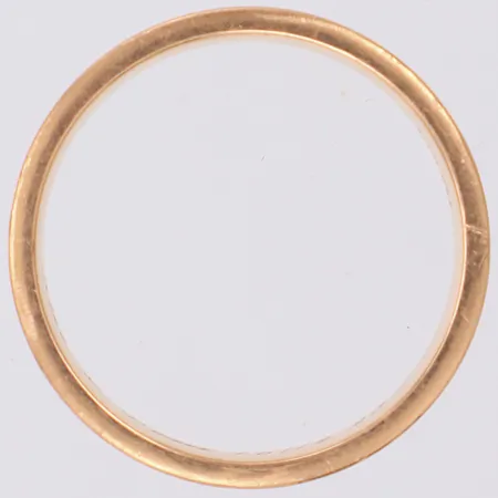 Ring slät, stl:19, bredd 7mm, gravyr, repor, 18K Vikt: 9,8 g