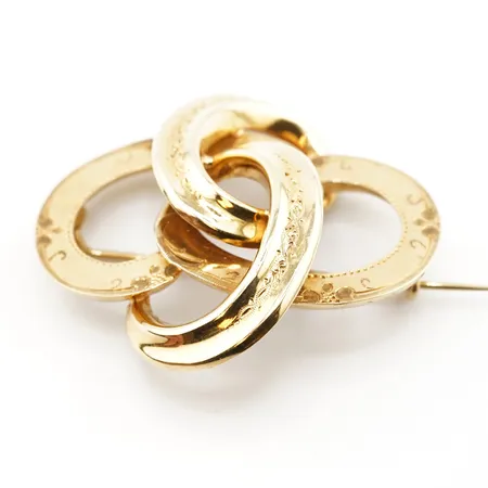 Brosch, 41mm x 37mm, 18k Vikt: 5,8 g