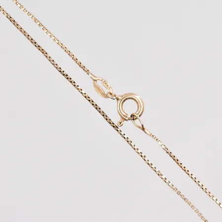 Kedja Venezia längd 35cm bredd 0,8mm, klämd länk silver 925/1000 Vikt: 1,3 g