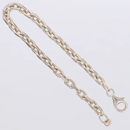 Armband Ankar längd 18cm, bredd 4,3mm, saknar låsögla, 925/1000 silver Vikt: 10,1 g