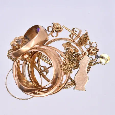 Diverse guld, 18K. Vikt: 27,7 g