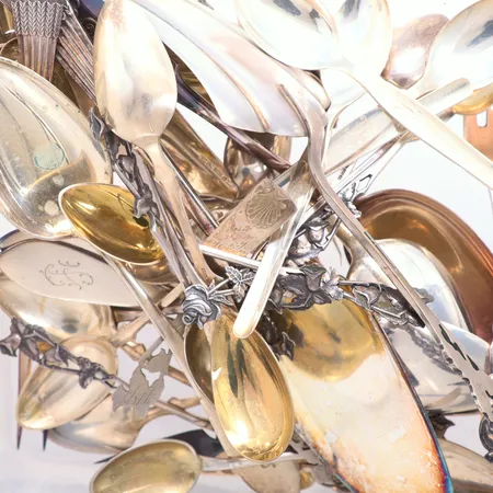 Diverse bordssilver 800/1000 Vikt: 985 g