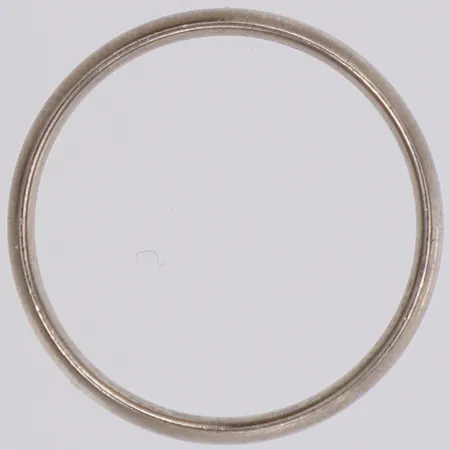 Ring slät stl:18¾, bredd 3,9mm, repig, Schalin, palladium 500 Vikt: 2,8 g
