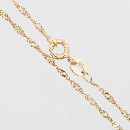 Kedja Singapore längd 41cm, bredd 1,5mm, Balestra, 18K Vikt: 1,8 g
