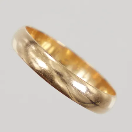 Ring slät stl:20½ bredd 4,2mm, gravyr, 18K,  Vikt: 3,4 g