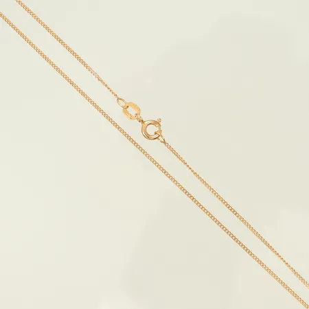 Halskedja Pansar längd 37cm bredd 1mm, 18K 1,5g 