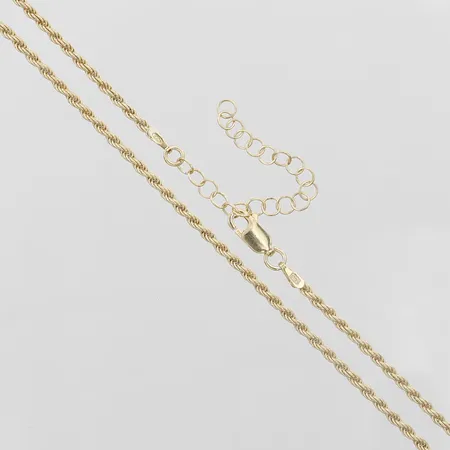Kedja Cordell ställbar längd 40-45cm, bredd 2mm, förgyllt silver 925/1000 Vikt: 5,6 g