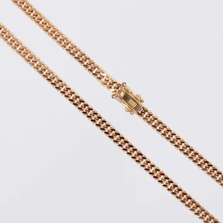 Kedja Pansar längd: ca 47cm bredd: ca 3mm 18K Vikt: 22,8 g