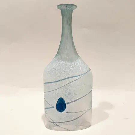Flaska Blue Galaxy Bertil Vallien för Kosta Boda, höjd 21cm,  Artist Collection, signerad