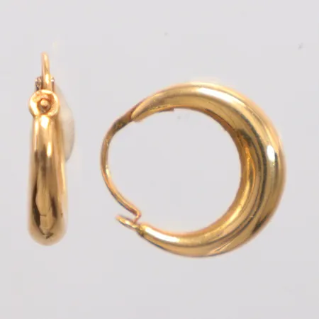 Ett par örhängen Creoler Ø17,6mm, 18K Vikt: 2,5 g