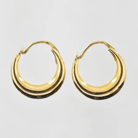Örhängen Ø17 mm, 18K. Vikt: 2,5 g