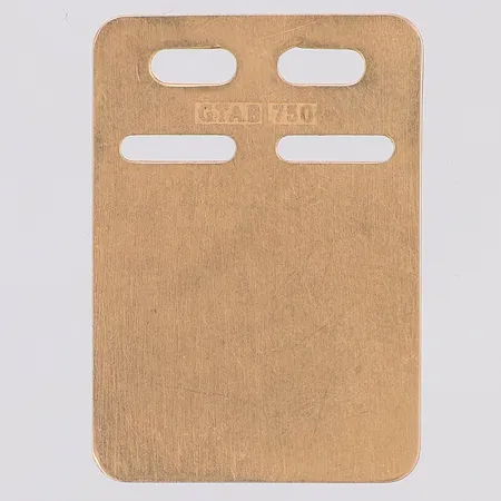 ID-Bricka 32x19mm, gravyr, 18K Vikt: 2 g