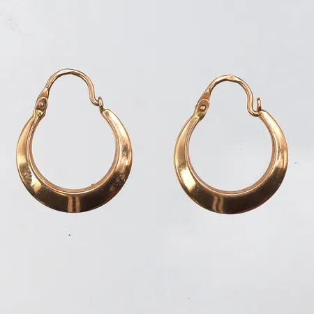 Örhängen paret,diameter ca 15.7 mm,18k. Vikt: 1,6 g